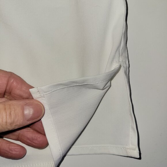 J. Jill White Button Up Blouse Jewel Crystal Buttons Dress Shirt Women's Size XS - Picture 10 of 15